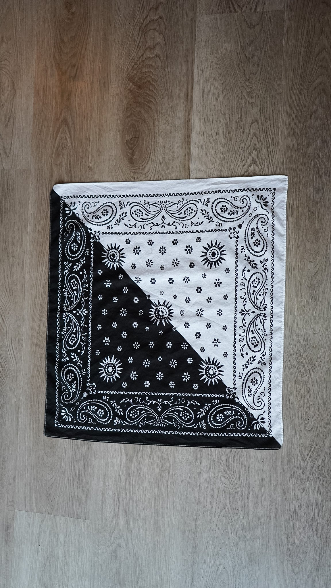 Black and White Bandana