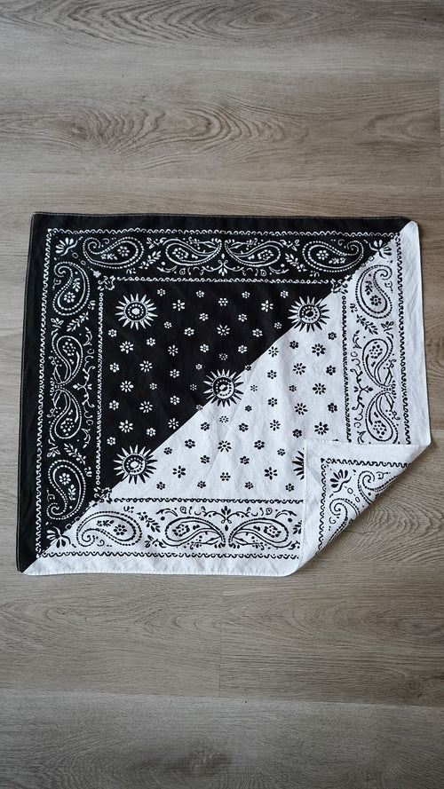 Black and White Bandana
