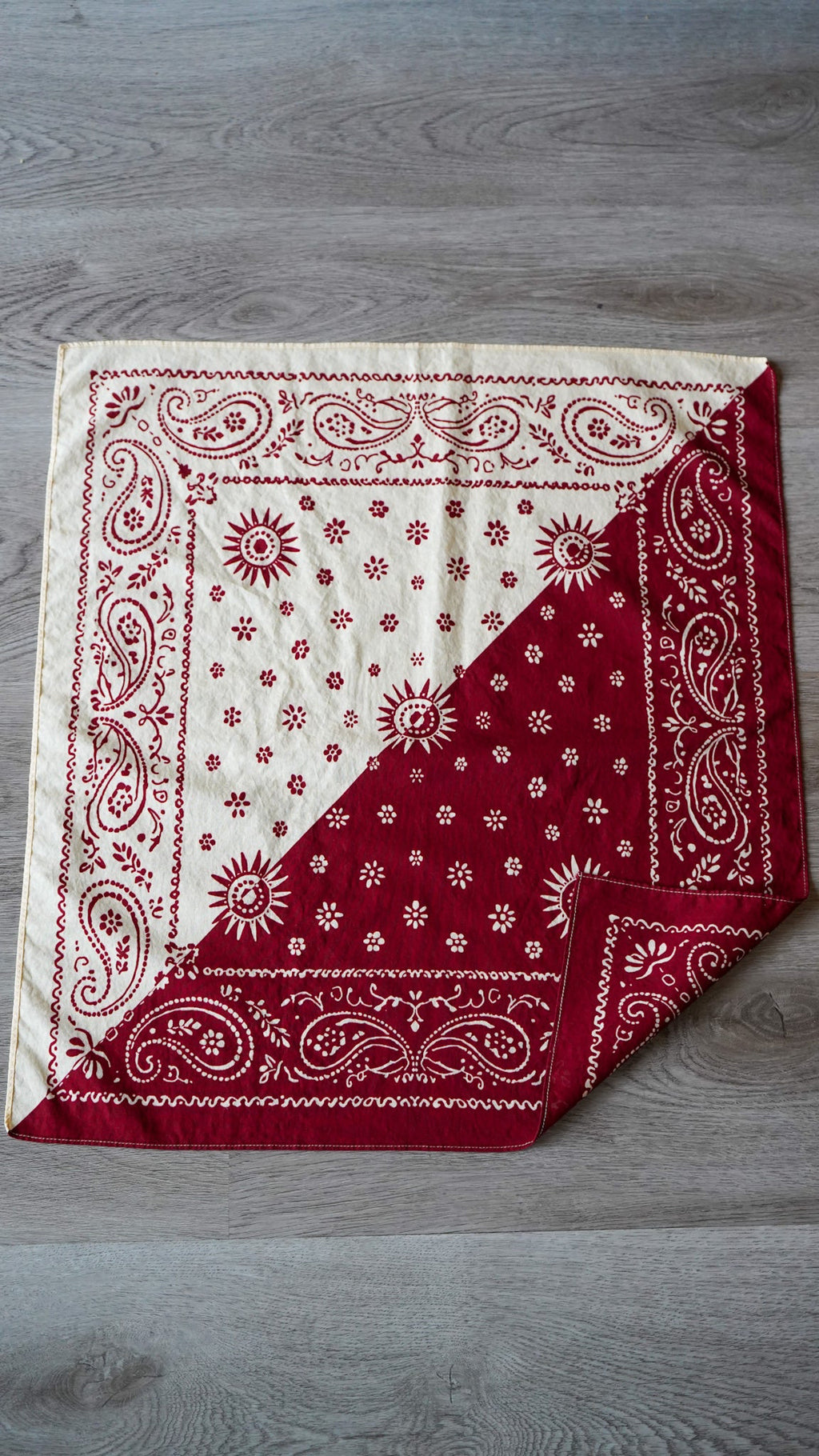 Crimson And Cream Bandana